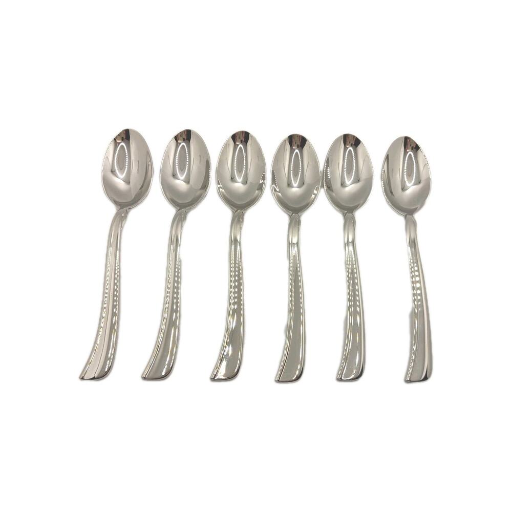 Lenox Simply Fine Twist 6 Place Dinner Spoons 18/10 Stainless Vietnam Glossy